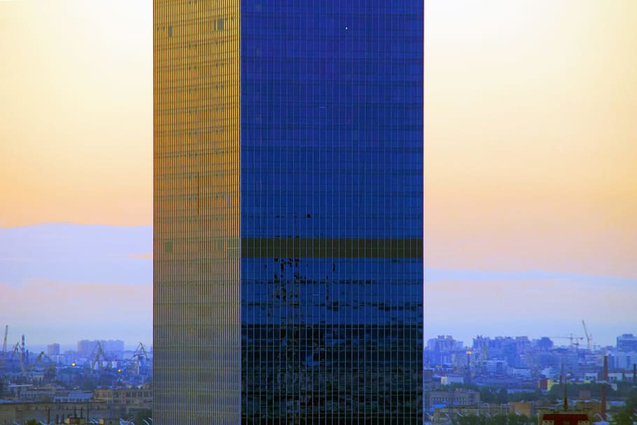 skyscraper, building, exterior, window, cityscape, outdoor HD wallpaper