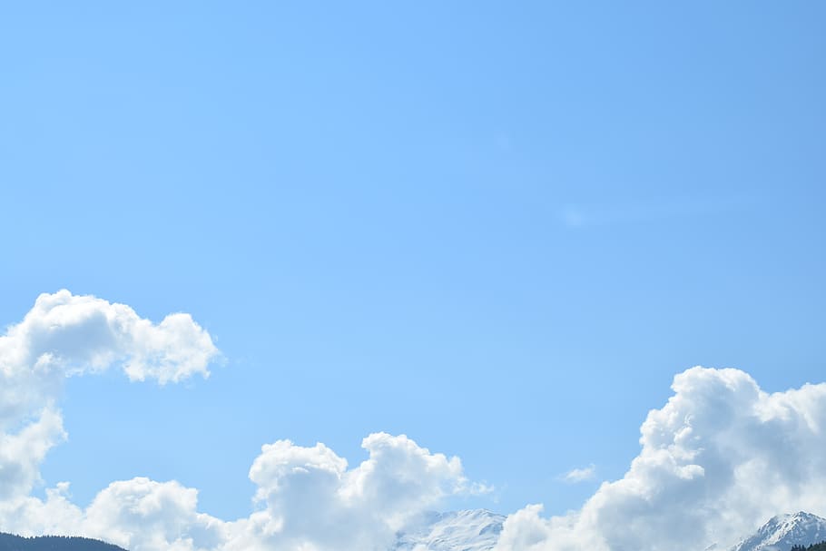 france, marthod, cloud, blue, sky, sunny, landscape, snow, mountain HD wallpaper