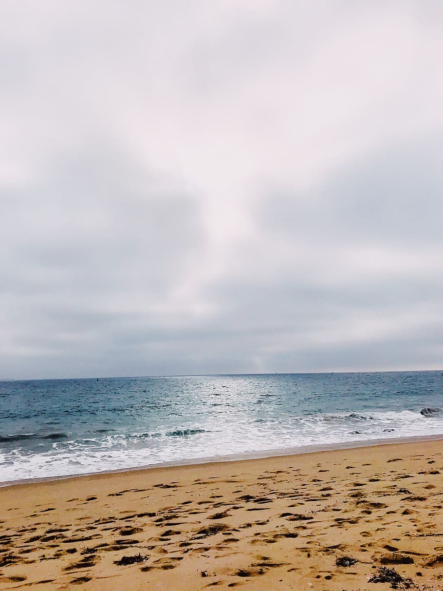 seashore during daytime, coast, beach, nature, ocean, outdoors HD wallpaper