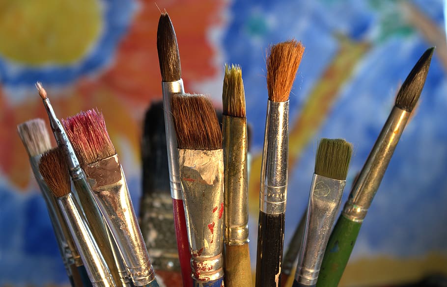 brush, paint, creativity, painting, art, paintbrush, art and craft HD wallpaper