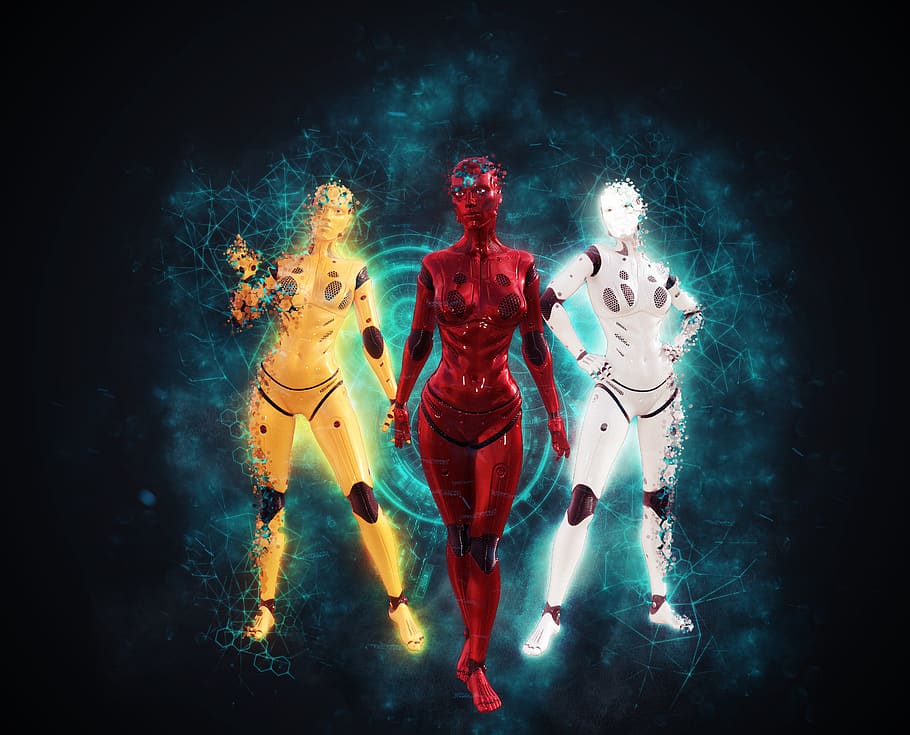android, science fiction, robot, cyborg, machine, futuristic HD wallpaper