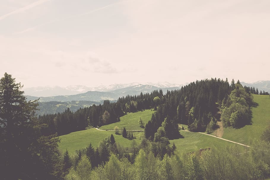 bregenz, bregenz pfänderbahn, mountains, panoramic view, top view HD wallpaper