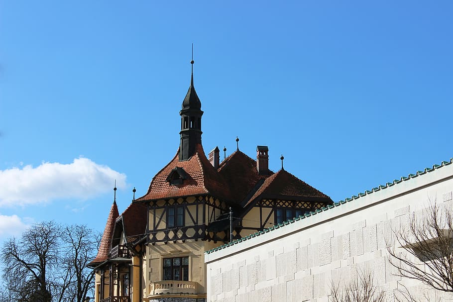 germany, munich, perspective, architecture, house, tower, wall HD wallpaper