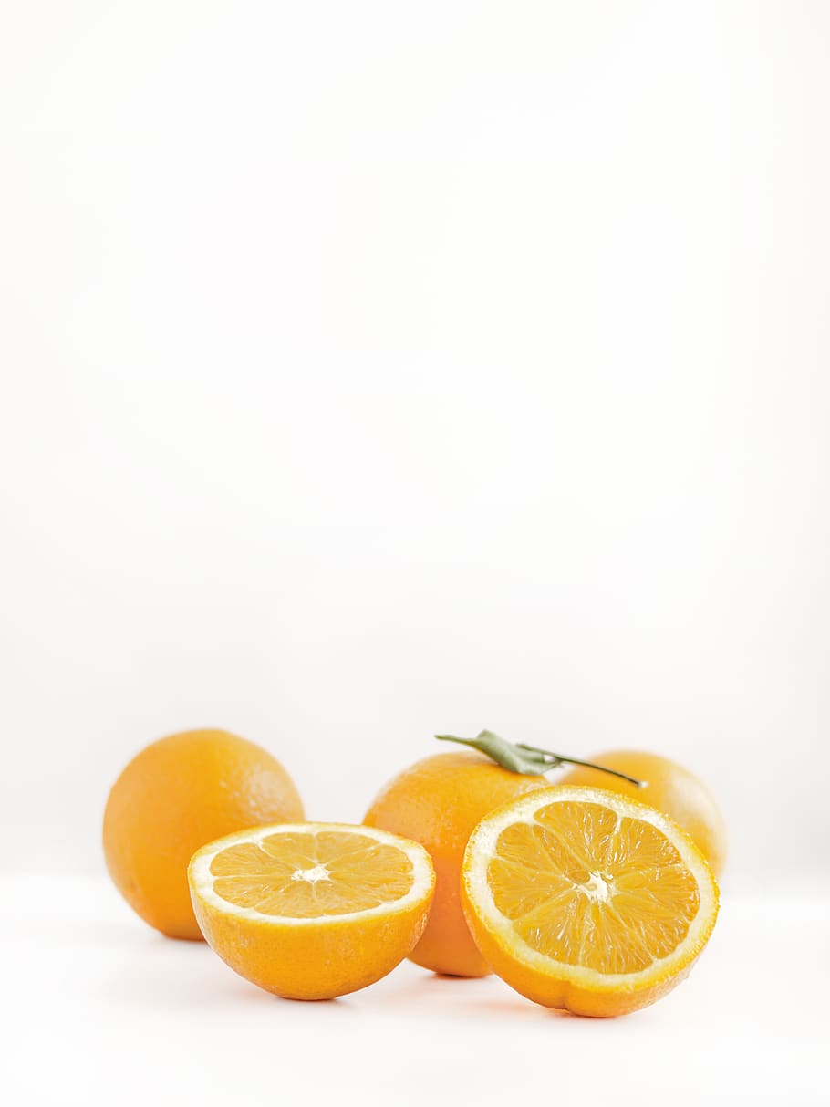 Sliced Orange Fruits, citrus fruits, cut, freshness, halves, healthy, HD wallpaper