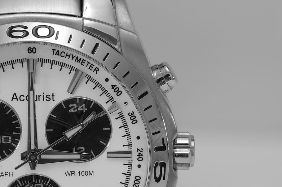time, watch, hour, minute, number, clock, close-up, studio shot HD wallpaper