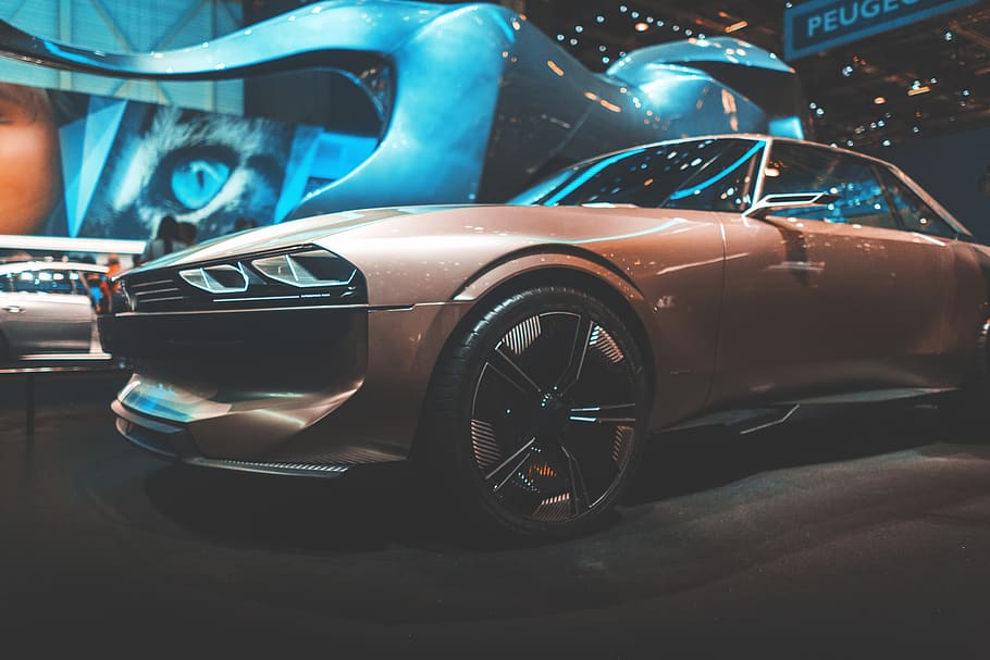 beige coupe, mode of transportation, car, motor vehicle, land vehicle HD wallpaper