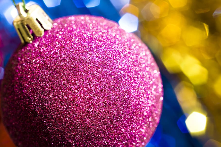 background, ball, bauble, celebration, christmas, color, decor HD wallpaper