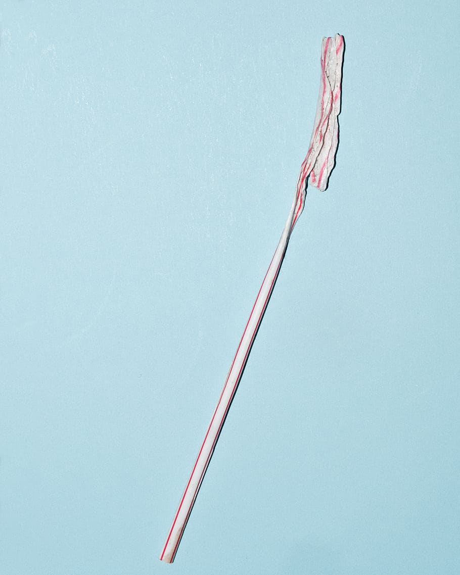 straw, litter, peppermint, used, copy space, blue, no people HD wallpaper