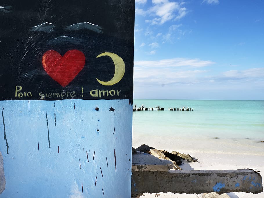 mexico, isla holbox, sky, abstract, love, building, bird, birds HD wallpaper