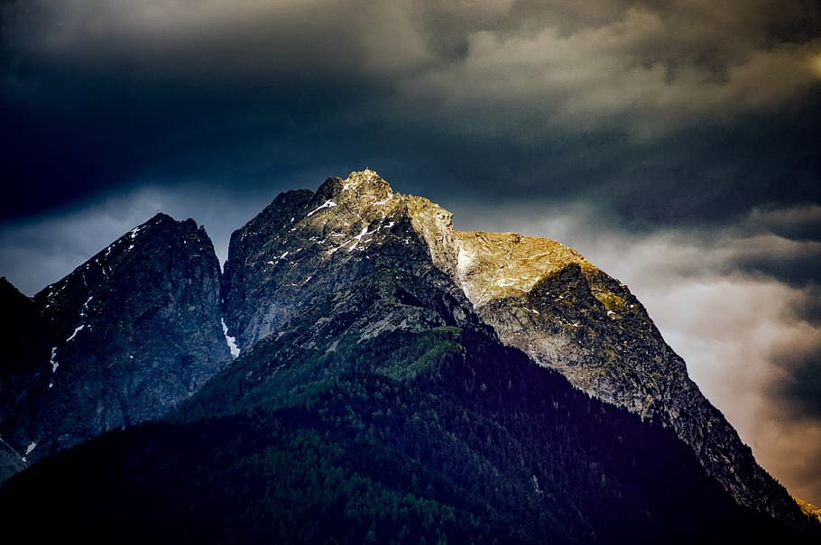 nature, landscape, mountain, clouds, sky, travel, adventure HD wallpaper