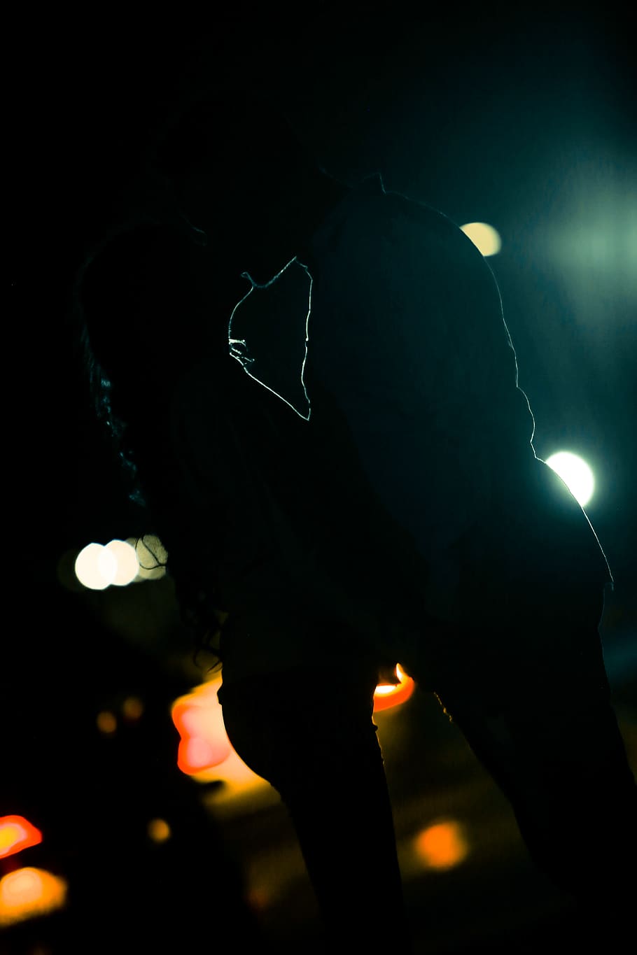 night, illuminated, one person, real people, lifestyles, lighting equipment HD wallpaper