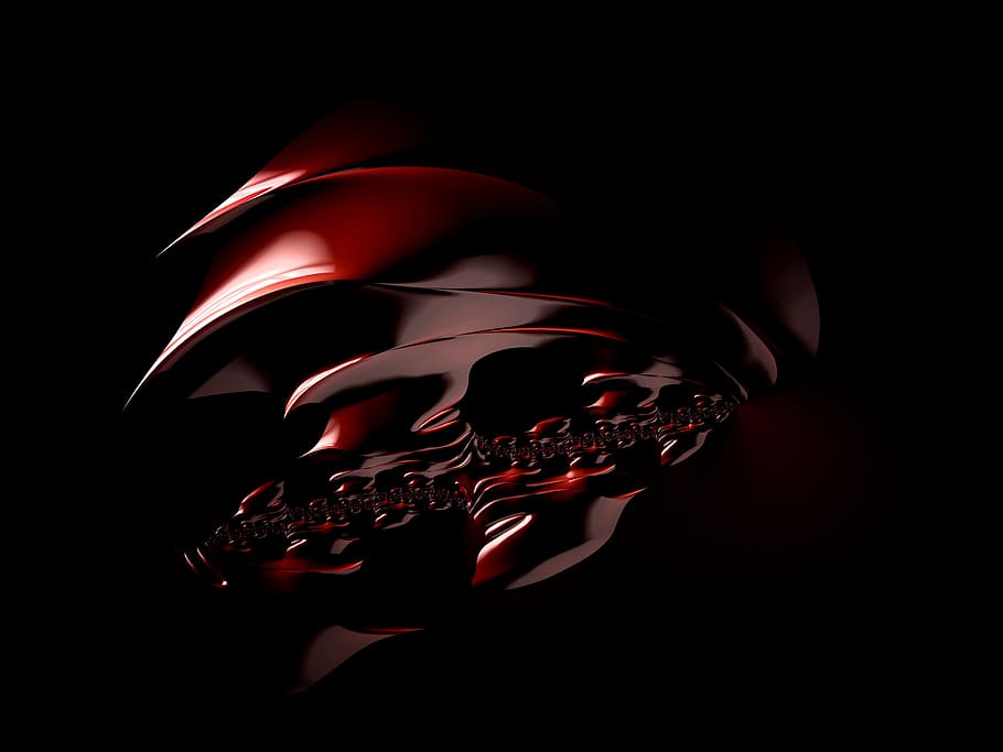 fractal, design, red, abstract, texture, background, mathematical HD wallpaper
