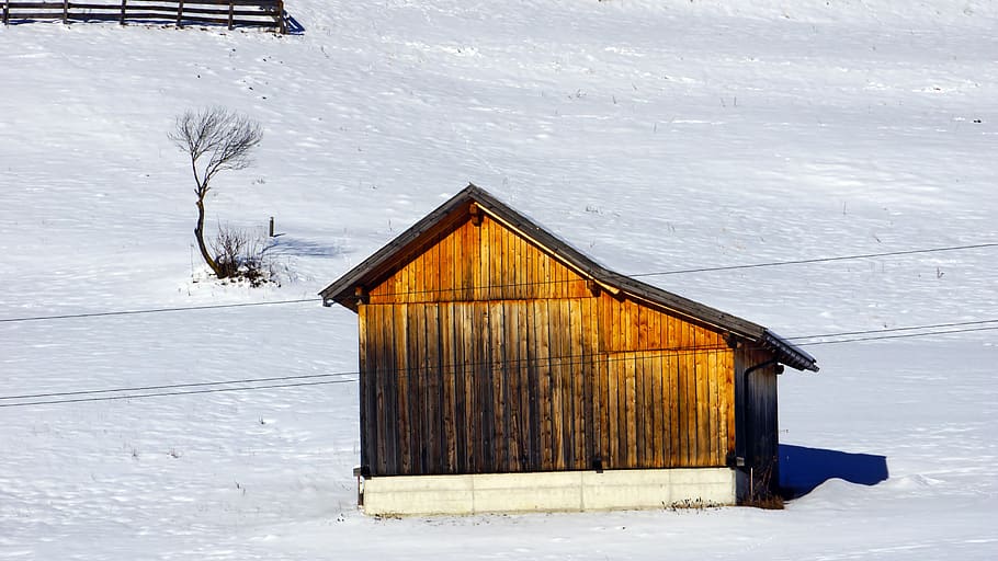 House on Snow, winter, cold temperature, built structure, architecture HD wallpaper