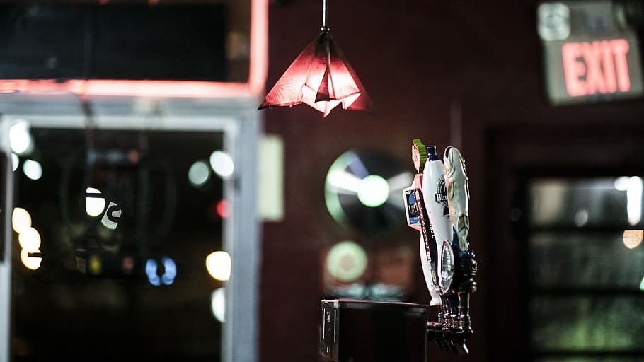 lighting, lamp, night, dark, cafe coco, bokeh, coffee shop