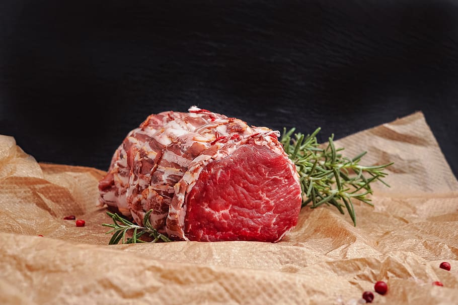 raw meat, food, steak, pork, roast, culinary, ham, seasoning HD wallpaper