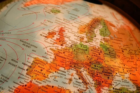 desk globe, planet, universe, astronomy, outer space, sphere HD wallpaper