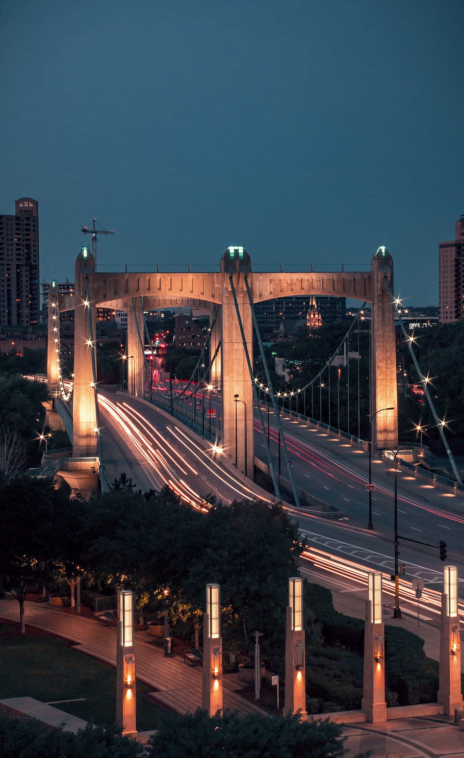 brown bridge during daytime time lapse photography, landscape HD wallpaper