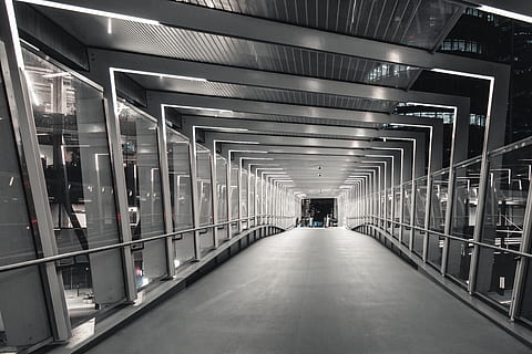 corridor, australia, sydney, lighting, handrail, banister, tunnel HD wallpaper