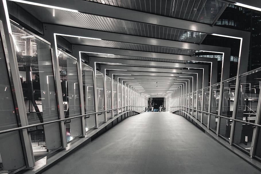 corridor, australia, sydney, lighting, handrail, banister, tunnel HD wallpaper
