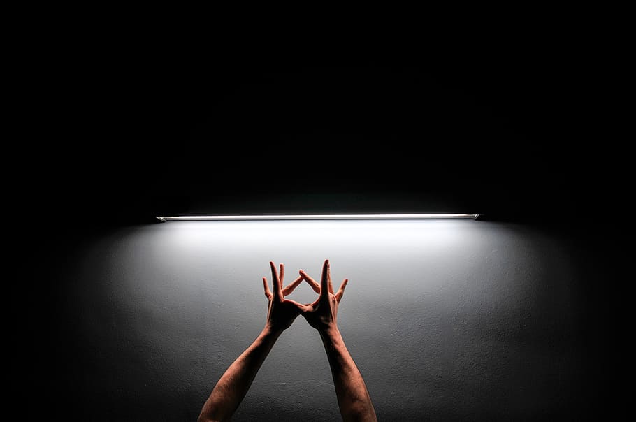 human body part, illuminated, human hand, indoors, studio shot HD wallpaper