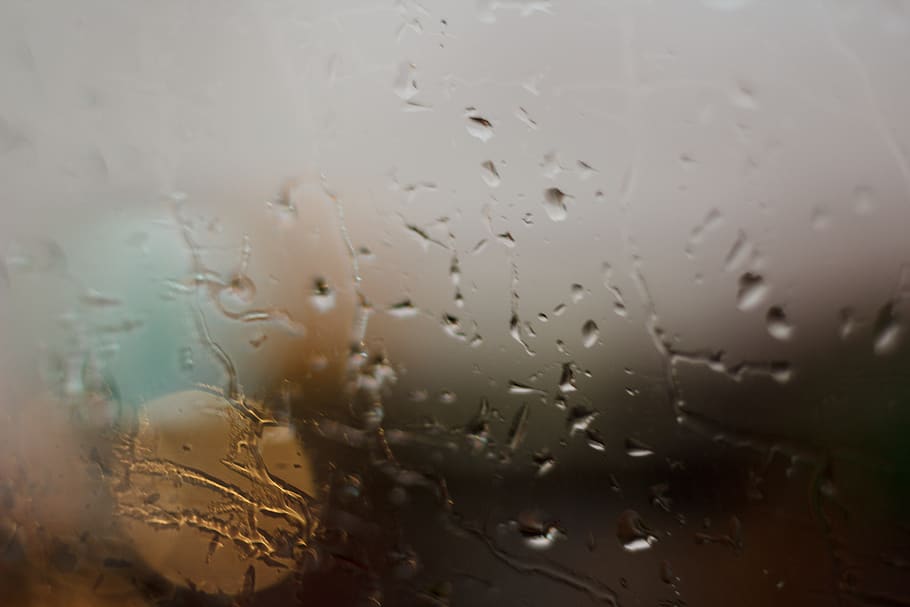 rain drops, water, wet, glass - material, full frame, window HD wallpaper