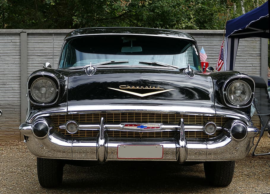 oldtimer, chevrolet, car, automotive, classic, vehicle, american, HD wallpaper