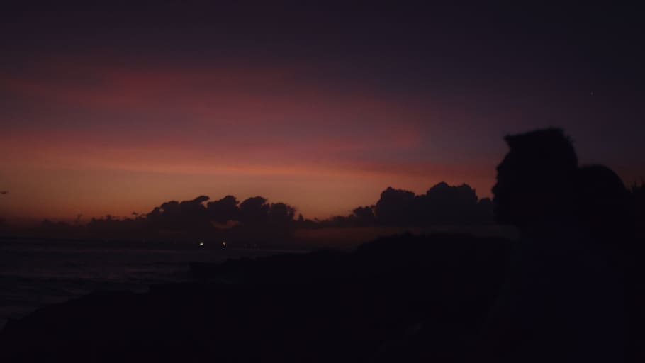 sky, silhouette, scenics - nature, sunset, beauty in nature HD wallpaper