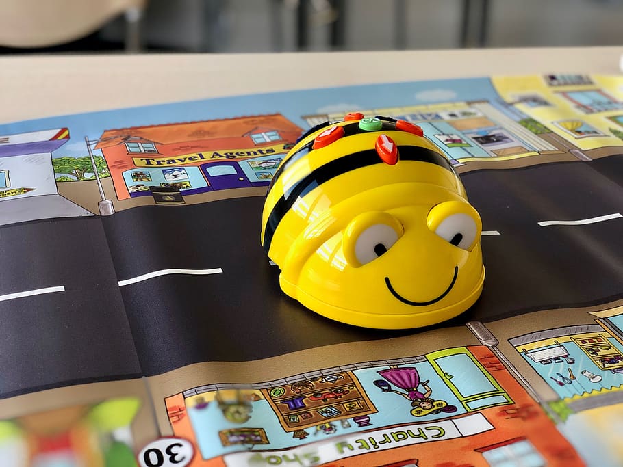 bee, robot, robotics, think, coding, science, creativity, research HD wallpaper