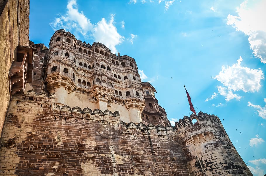 HD wallpaper: jodhpur, mehrangarh fort, india, rajasthan, sky ...