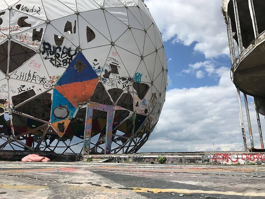 germany, berlin, teufelsberg, exit, berlin lonely, built structure HD wallpaper