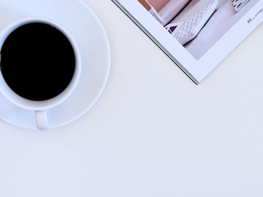 white ceramic cup filled with coffee, saucer, australia, coffs harbour HD wallpaper