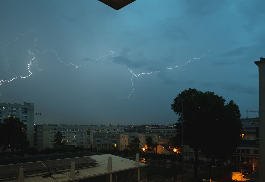storm, thunder, thunderstorm, lightning, bolt, lightning bolt HD wallpaper