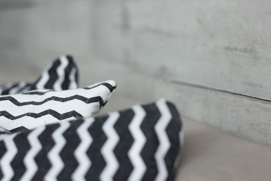 pattern, line, pillow, decoration, wood, monochrome, close-up HD wallpaper