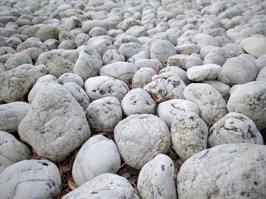 stones, white, pattern, nature, round, outdoor, full frame HD wallpaper