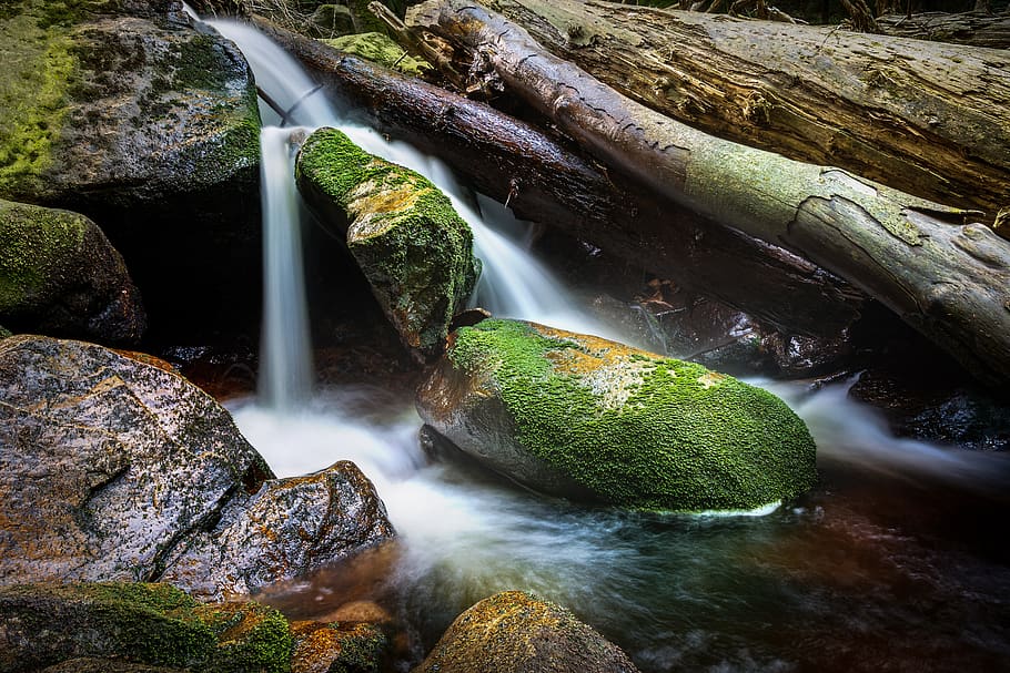 ilse falls, river, waterfall, long exposure, flow, romantic HD wallpaper