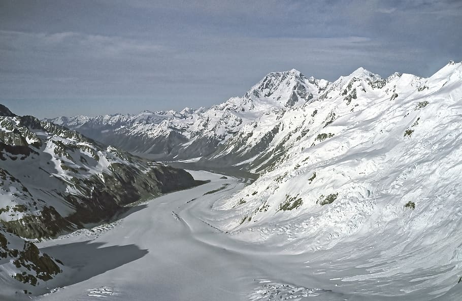 new zealand, franz-josef-glacier, mountains, glacier-new zealand, HD wallpaper