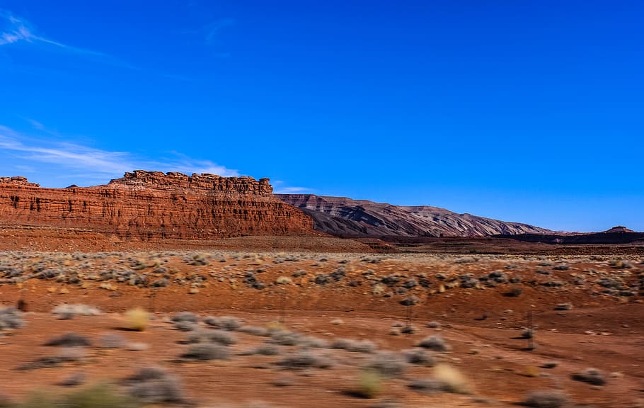 brown rock formation, nature, outdoors, mesa, plateau, desert HD wallpaper