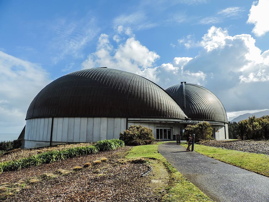 spain, colunga, jurassic museum of asturias, sky, built structure, HD wallpaper