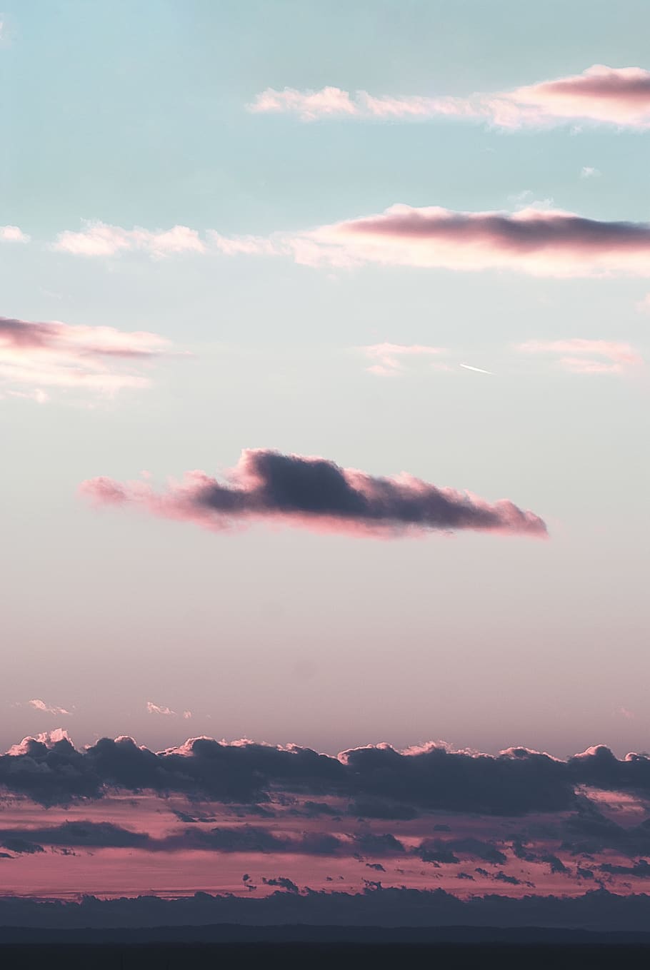 sky, clouds, sunset, pink, cloud - sky, beauty in nature, scenics - nature HD wallpaper