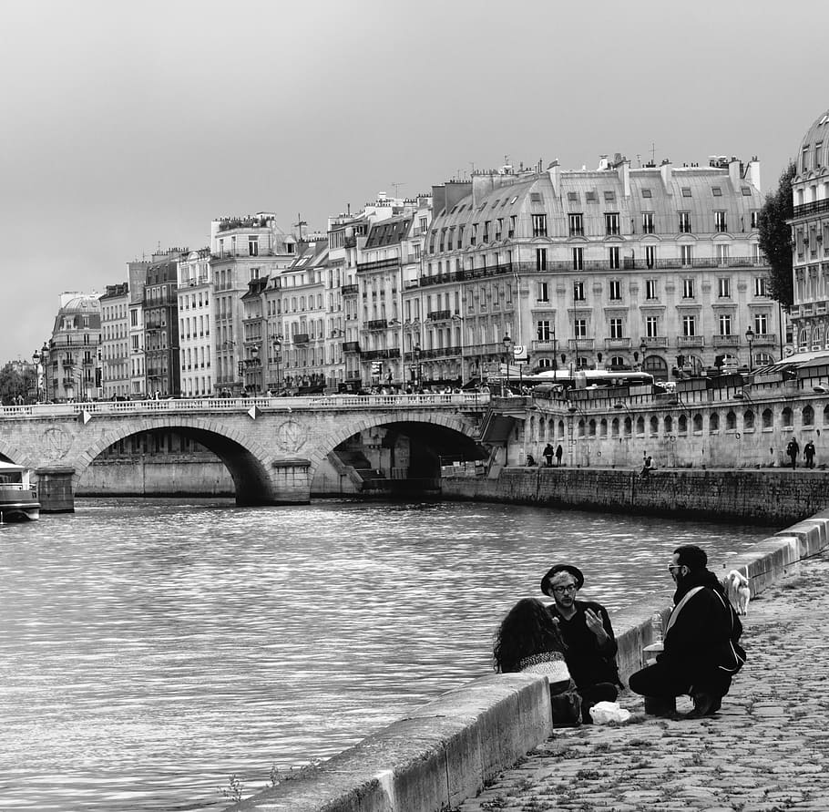 seine, river, philosopher, paris, built structure, architecture HD wallpaper