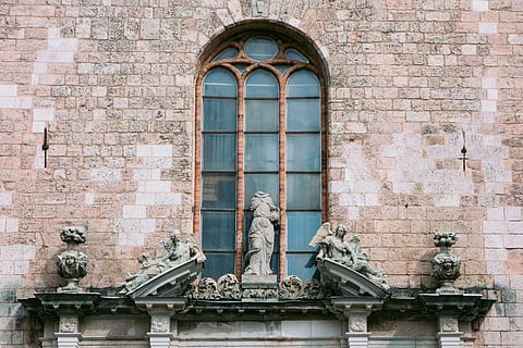 Facade of the St Peters Church in Riga, ancient, architectural HD wallpaper