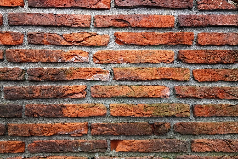 brick wall, red brick wall, masonry, seam, mortar, cement, brickwork HD wallpaper