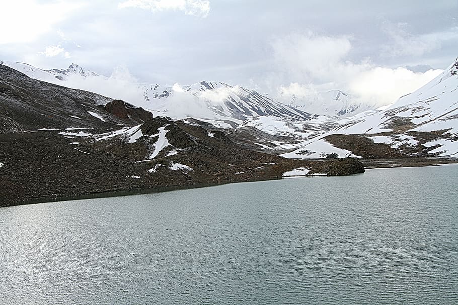 india, suraj tal, mountain, water, beauty in nature, environment HD wallpaper