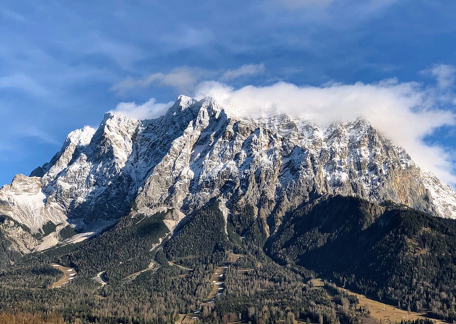 brown and gray mountain, nature, outdoors, mountain range, peak, HD wallpaper