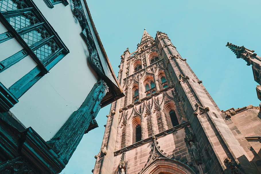 architecture, tower, building, clock tower, spire, steeple HD wallpaper