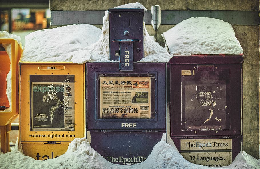 the each times box, winter, chinatown, washington, postbox, mailbox HD wallpaper