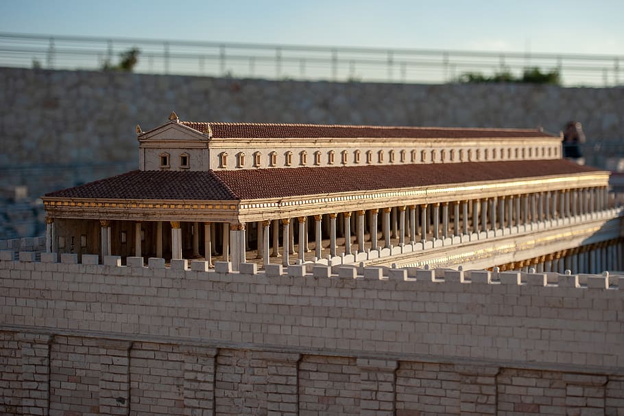 jerusalem, temple, model, religion, culture, architecture, tourism