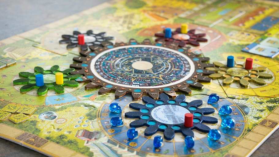 multicolored game board, finance, no people, selective focus HD wallpaper