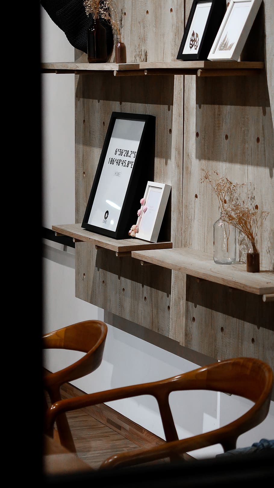 photo frames on shelf, furniture, chair, bogor, indonesia, cohere HD wallpaper