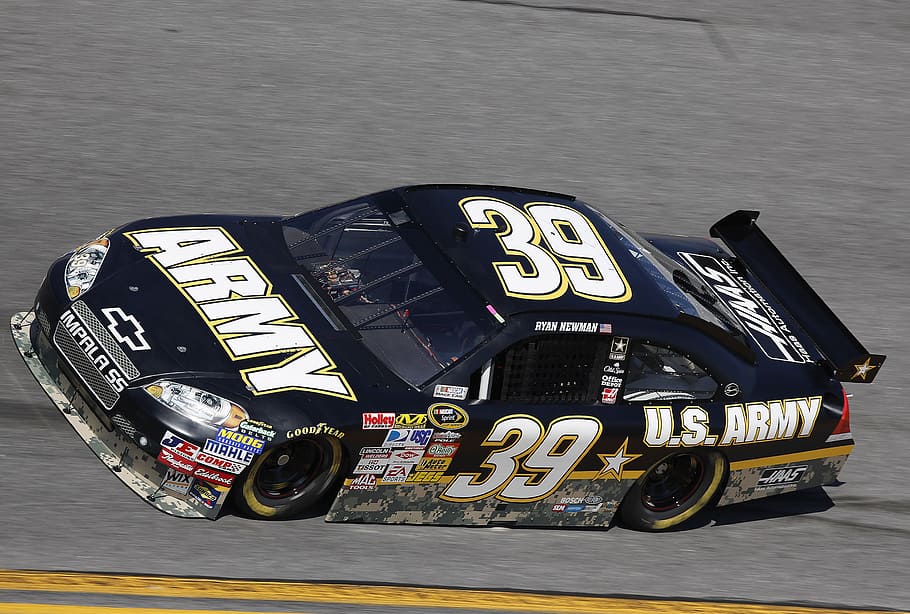 Black Chevrolet Impala Ss 39 Stock Car Speeding Race Track, driver HD wallpaper